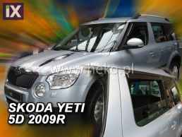 Ανεμοθραύστες για Skoda Yeti (2009+) - 4 τμχ εμπρός και πίσω