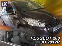 Ανεμοθραύστες για Peugeot 208 (2012+ ) 3 πορτο