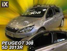 Ανεμοθραύστες για Peugeot 308 (2013+ ) 5 πορτο - 4 τμχ. εμπρός και πίσω