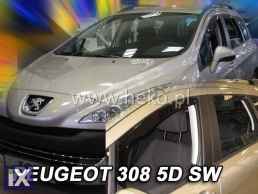 Ανεμοθραύστες για Peugeot 308 (2007-2013 ) combi - 4 τμχ. εμπρός και πίσω