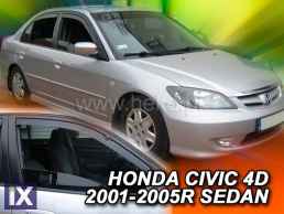 Ανεμοθραύστες για Honda Civic VII (2001-2005) sedan - 2 τμχ. εμπρός