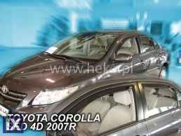 Ανεμοθραύστες για Toyota Corolla (2007-2013) sedan - 4 τμχ εμπρός και πίσω