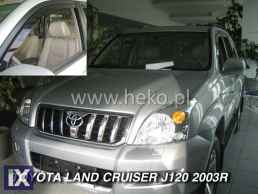 Ανεμοθραύστες για Toyota Land Cruiser J150 (2009+) 5 πορτο - 4 τμχ εμπρός και πίσω