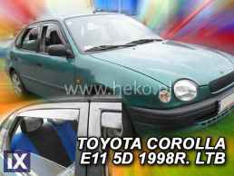 Ανεμοθραύστες για Toyota Corolla (1997-2001) 5 πορτο - 4 τμχ εμπρός και πίσω