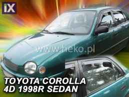 Ανεμοθραύστες για Toyota Corolla (1997-2001) 4 πορτο sedan - 4 τμχ εμπρός και πίσω