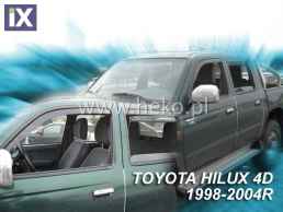 Ανεμοθραύστες για Toyota Hilux (1998-2005) 4 πορτο - 4 τμχ εμπρός και πίσω