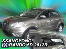 Ανεμοθραύστες για Ssangyong Korando (2012+) 5 πορτο - 4 τμχ εμπρός και πίσω