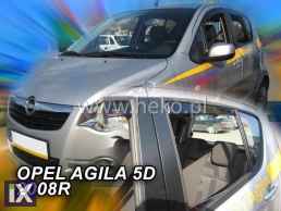 Ανεμοθραύστες για Opel Agila (2000-2008) 5 πορτο - 4 τμχ. εμπρός και πίσω