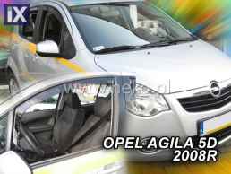 Ανεμοθραύστες για Opel Agila (2008+) 5 πορτο - 2 τμχ. εμπρός