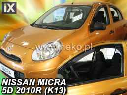 Ανεμοθραύστες για Nissan Micra (2010+) 5 πορτο - 4 τμχ. εμπρός και πίσω