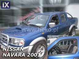 Ανεμοθραύστες για Nissan Navara / Pick Up (2001-2005) μονή / διπλή / μιάμιση καμπίνα - 2 τμχ. εμπρός