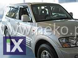 Ανεμοθραύστες για Mitsubishi Pajero Pinin (1998-2007) 5 πορτο - 4 τμχ. εμπρός και πίσω