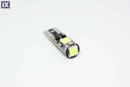 LEd λάμπα τύπου Τ10 με 3 SMD led - CANBUS 6000K - 1τμχ.