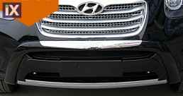 Εμπρόσθιο bull - bar και πίσω roll - bar για Hyundai Santa Fe (2010-2012) - μαύρα