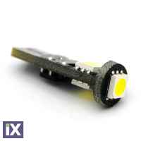 LEd λάμπα τύπου Τ10 με 3 SMD led - CANBUS 5000K - 1τμχ.