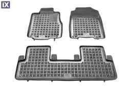 Λαστιχένια πατάκια Rezaw Plast για Honda CR-V (2012+) / Great Wall H6 - τύπου σκαφάκι - 3τμχ.