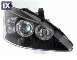 Φανάρια εμπρός angel eyes για Ford Focus (2001-2004) - μαύρα , χωρίς λάμπες (Η7) - σετ 2τμχ.