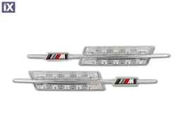 Led φλας για BMW E46 / E60 / E90 M-look (2003-2008) - χρωμίου - σετ 2τμχ.