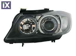 Φανάρια εμπρός angel eyes για BMW E90(2005-2009) - black , χωρίς λάμπες (Η7) - σετ 2τμχ.