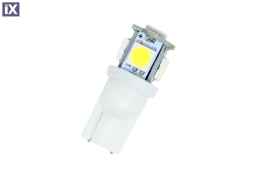 Led λάμπα τύπου Τ10 με 5 SMD led 5000K - 1τμχ.