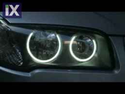 Δαχτυλίδια angel eyes για BMW X3 (2004-2007) - Λευκό χρώμα