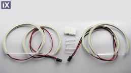 Δαχτυλίδια angel eyes για BMW E46 coupe (1998-2003) / BMW E46 Sedan, Combi (1998-2005) με 66 led - κίτρινο χρώμα