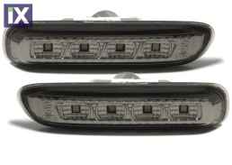 Led φλας για BMW E46 (1998-2001) / E46 Compact - μαύρο - σετ 2τμχ.