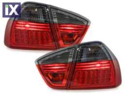 Πίσω φανάρια led για BMW E90 sedan (2005-2008) - φιμέ φλας - σετ 2τμχ.