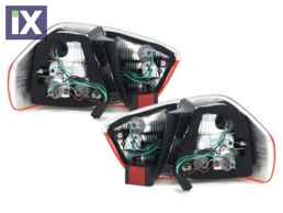 Πίσω φανάρια led για BMW E90 sedan (2005-2008) - φιμέ φλας - σετ 2τμχ.