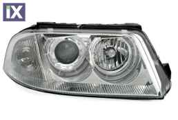 Φανάρια εμπρός angel eyes για Vw Passat B5.5 (2001-2005) - chrome , χωρίς λάμπες (Η7) - σετ 2τμχ.