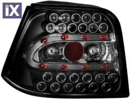 Πίσω φανάρια led για Vw Golf IV - black - σετ 2τμχ.