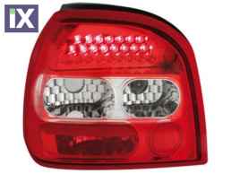 Πίσω φανάρια led για Vw Golf III - κόκκινα / chrome - σετ 2τμχ.