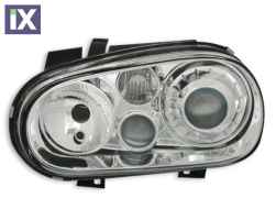 Φανάρια εμπρός για Vw Golf IV R32 - chrome , χωρίς λάμπες (Η7) - σετ 2τμχ.