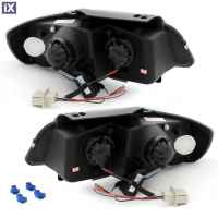 Φανάρια εμπρός led για Seat ibiza 6K2 (2000-2002) - μαύρα , με λάμπες (Η1) - σετ 2τμχ.