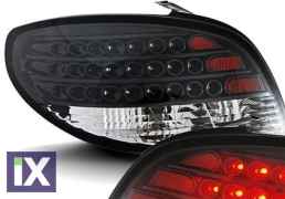 Πίσω φανάρια led για Peugeot 206 - black - σετ 2τμχ.