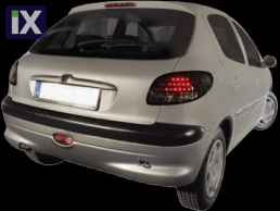 Πίσω φανάρια led για Peugeot 206 - black - σετ 2τμχ.