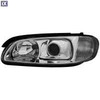 Φανάρια εμπρός για Opel Omega B (1994-1999) - chrome , με λάμπες (Η1) - σετ 2τμχ.