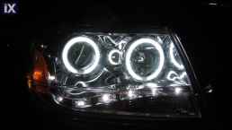 Φανάρια angel eyes CCFL για Jeep Grand Cherokee (1999-2005) - chrome