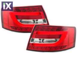 Πίσω φανάρια led για Audi A6 4F sedan (2004-2008) - lightbar design - σετ 2τμχ.