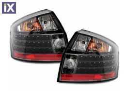 Πίσω φανάρια led για Audi A4 sedan (4d) (2001-2004) - μαύρα - σετ 2τμχ.