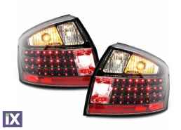 Πίσω φανάρια led για Audi A4 sedan (4d) (2001-2004) - μαύρα - σετ 2τμχ.