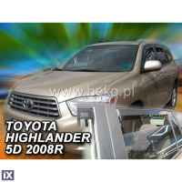 TOYOTA HIGHLANDER 5D 2007+ ΣΕΤ ΑΝΕΜΟΘΡΑΥΣΤΕΣ ΑΥΤΟΚΙΝΗΤΟΥ ΑΠΟ ΕΥΚΑΜΠΤΟ ΦΙΜΕ ΠΛΑΣΤΙΚΟ HEKO - 4 ΤΕΜ.