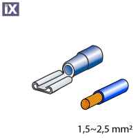 ΦΙΣΑΚΙΑ 6.3 x 0.8mm (10τμχ)