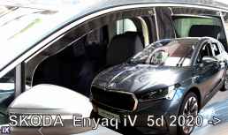 SKODA ENYAQ 5D 2020+ ΣΕΤ ΑΝΕΜΟΘΡΑΥΣΤΕΣ ΑΥΤΟΚΙΝΗΤΟΥ ΑΠΟ ΕΥΚΑΜΠΤΟ ΦΙΜΕ ΠΛΑΣΤΙΚΟ HEKO - 4 ΤΕΜ.