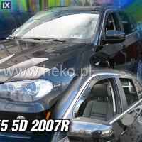 BMW X5 5D E70 2007-2013 ΖΕΥΓΑΡΙ ΑΝΕΜΟΘΡΑΥΣΤΕΣ ΑΠΟ ΕΥΚΑΜΠΤΟ ΦΙΜΕ ΠΛΑΣΤΙΚΟ HEKO - 2 ΤΕΜ.