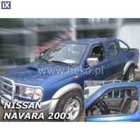 NISSAN NAVARA PICK UP D22 2001-2005 / NP300 4D (ΜΕ ΕΣΟΧΗ ΚΑΘΡΕΠΤΗ) ΖΕΥΓΑΡΙ ΑΝΕΜΟΘΡΑΥΣΤΕΣ ΑΠΟ ΕΥΚΑΜΠΤΟ ΦΙΜΕ ΠΛΑΣΤΙΚΟ HEKO - 2 ΤΕΜ.