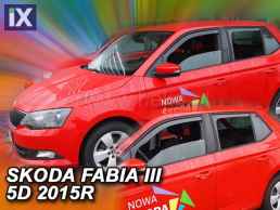 SKODA FABIA III 5D 2014+ HTB ΜΑΚΡΥ ΣΕΤ ΑΝΕΜΟΘΡΑΥΣΤΕΣ ΑΥΤΟΚΙΝΗΤΟΥ ΑΠΟ ΕΥΚΑΜΠΤΟ ΦΙΜΕ ΠΛΑΣΤΙΚΟ HEKO - 4 ΤΕΜ.