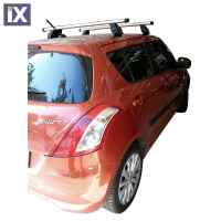 SUZUKI SWIFT 5D 2005-2013 KIT ΜΕ ΜΠΑΡΕΣ ΟΡΟΦΗΣ ΑΛΟΥΜΙΝΙΟΥ TEMA MENABO (AL1-3360-FIX058G)-2 ΤΕΜ.