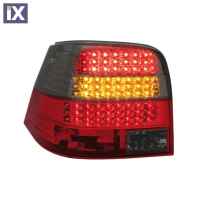 Φανάρια Πισινά για DECTANE VW Golf IV 97-04 (Κόκκινο/Φιμέ-LED)