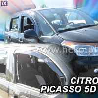 CITROEN C3 PICASSO 5D 2009-2017 ΖΕΥΓΑΡΙ ΑΝΕΜΟΘΡΑΥΣΤΕΣ ΑΠΟ ΕΥΚΑΜΠΤΟ ΦΙΜΕ ΠΛΑΣΤΙΚΟ HEKO - 2 ΤΕΜ.